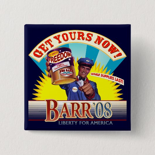 Bob Barr für Präsident Vintage-Button Button (Vorderseite)