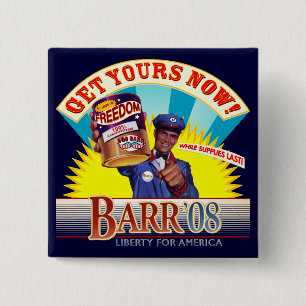 Bob Barr für Präsident Vintage-Button Button
