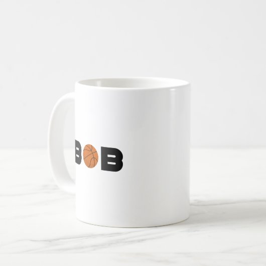 Bob Basketball Kaffeetasse (Vorderseite Links)