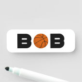 Bob Basketball Namensschild (Beispiel)