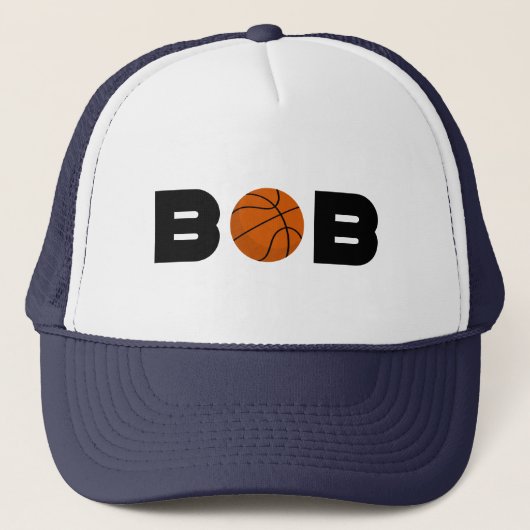 Bob Basketball Trucker Hat Truckerkappe (Vorderseite)
