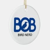 Bob Bird Nerd Keramik Ornament (Rechts)