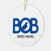 Bob Bird Nerd Keramik Ornament (Links)