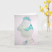 Bob Blob Small Notecard Karte (Gelbe Blume)