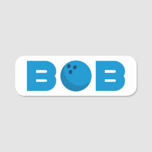 Bob Bowling Namensschild