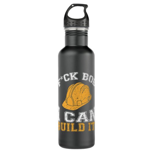 Bob Builder I Funny Construction Worker Edelstahlflasche (Vorderseite)