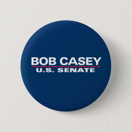 Bob Casey für Senats-Knopf Button (Vorderseite)