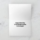 Bob Cat - Cat Nappin' Vatertagskarte Karte (Innenseite)