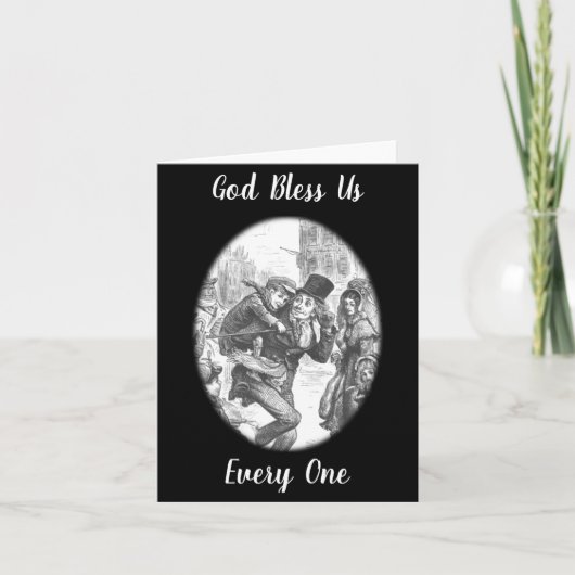 Bob Cratchit Tiny Tim A Christmas Carol Karte (Vorderseite)