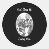 Bob Cratchit Tiny Tim A Christmas Carol Runder Aufkleber (Vorderseite)