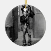 Bob Cratchit und kleiner Tim Keramikornament (Vorne)