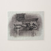 Bob Cratchit und kleiner Tim, von 'Charles Puzzle (Horizontal)