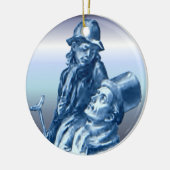Bob Cratchit und kleines Tim-Weihnachten Carol Keramik Ornament (Links)