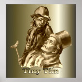 Bob Cratchit und Tiny Tim Christmas Carol Poster (Vorne)