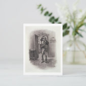 Bob Cratchit und Tiny Tim von "Charles Dickens: Postkarte (Stehend Vorderseite)