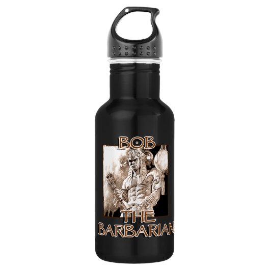 Bob, der Barbar Edelstahlflasche (Vorderseite)