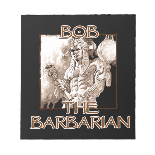 Bob, der Barbar Notizblock (Vorderseite)