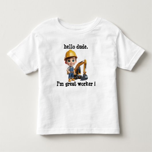 Bob der Baumeister Hallo Typ Bau Kleinkind T-shirt (Vorderseite)