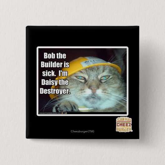 Bob der Erbauer ist krank Button (Vorderseite)