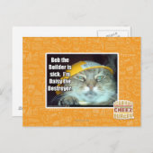 Bob, der Erbauer ist krank Postkarte (Vorne/Hinten)