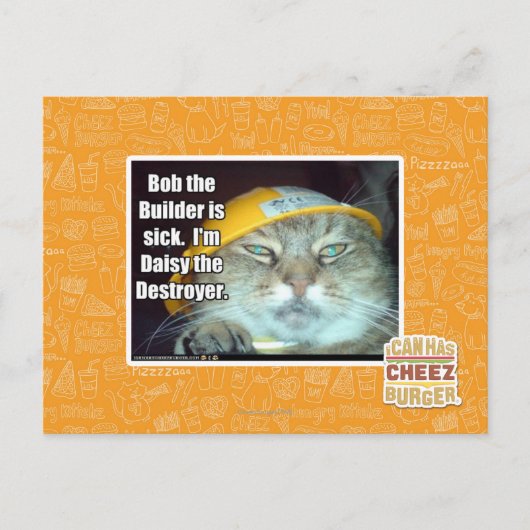 Bob, der Erbauer ist krank Postkarte (Vorderseite)