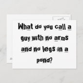 Bob der MANequin-Postkarten Postkarte (Vorne/Hinten)