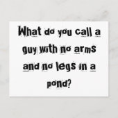 Bob der MANequin-Postkarten Postkarte (Vorderseite)