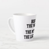 BOB, DER MANN, DER MYTH, DER LEGEND, Funny, Milchtasse (Linke Ecke)