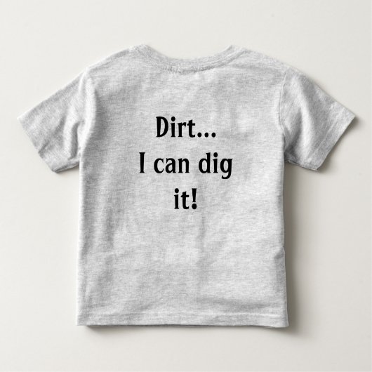 Bob-derbauer, Schaufel Kleinkind T-shirt (Rückseite)