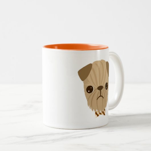 Bob die Tasse Brüssels Griffon (VorderseiteRechts)