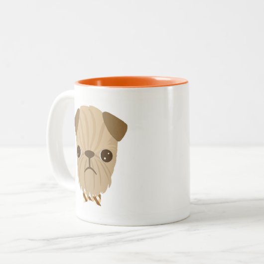 Bob die Tasse Brüssels Griffon (Vorderseite Links)