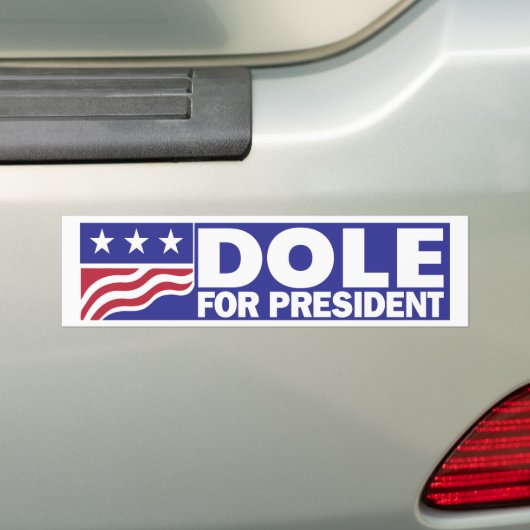 Bob Dole 1996 für Präsidenten Autoaufkleber (Auf Auto)