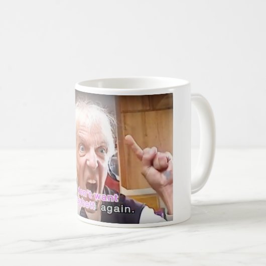 Bob Druwing will ich nicht Spaghetti-wieder Tasse (VorderseiteRechts)