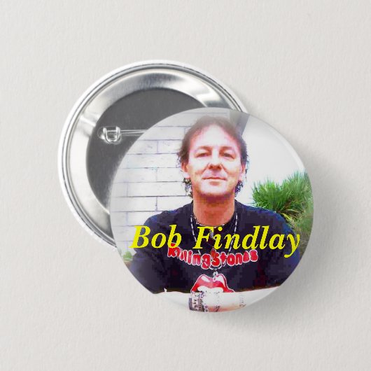Bob Findlay Abzeichen #1 Button (Vorne & Hinten)