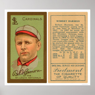 Bob Harmon Kardinals-Baseball 1911 Poster