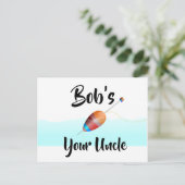 Bob ist Ihr Onkel Postkarte (Stehend Vorderseite)