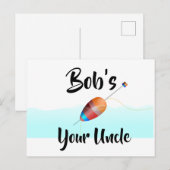 Bob ist Ihr Onkel Postkarte (Vorne/Hinten)