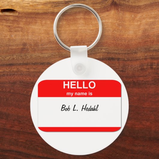 Bob L. Hedahl (Kugelkopf-Puppe) Schlüsselanhänger (Vorderseite)