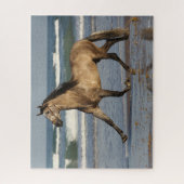 Bob Langrish Andalusischer Hengst am Strand Puzzle (Vertikal)