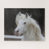 Bob Langrish Appaloosa Friesian Stallion Headshot Puzzle (Horizontal)