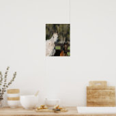 Bob Langrish Arab Mare und Foal Stehend Headshot Poster (Küche)
