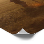 Bob Langrish | Arabisches Weiden bei Sonnenunterga Poster (Ecke)