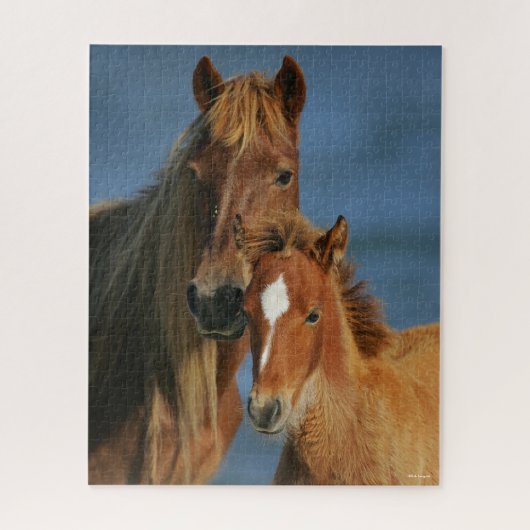 Bob Langrish | Banker Pony Mare and Foal Headshot Puzzle (Vertikal)