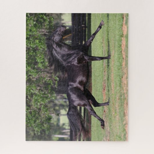 Bob Langrish | Black Lusitano Running Mane Flows Puzzle (Vertikal)