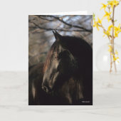 Bob Langrish | Black Tennessee Walker Headshot Karte (Gelbe Blume)