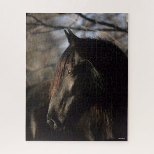 Bob Langrish   Black Tennessee Walker Headshot Puzzle