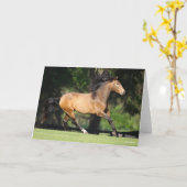 Bob Langrish | Buckskin Lusitano Running Karte (Gelbe Blume)