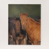 Bob Langrish Caspian Pony Foals Stehend zusammen Puzzle (Vertikal)
