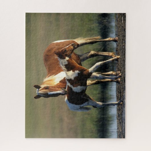 Bob Langrish | Chincoteague Mare and Foal Stehend Puzzle (Vertikal)