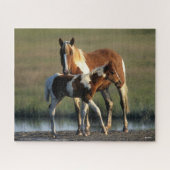 Bob Langrish | Chincoteague Mare and Foal Stehend Puzzle (Horizontal)